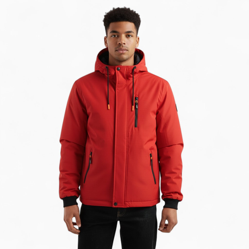 JASPER Hooded Jacket Zipper Detail