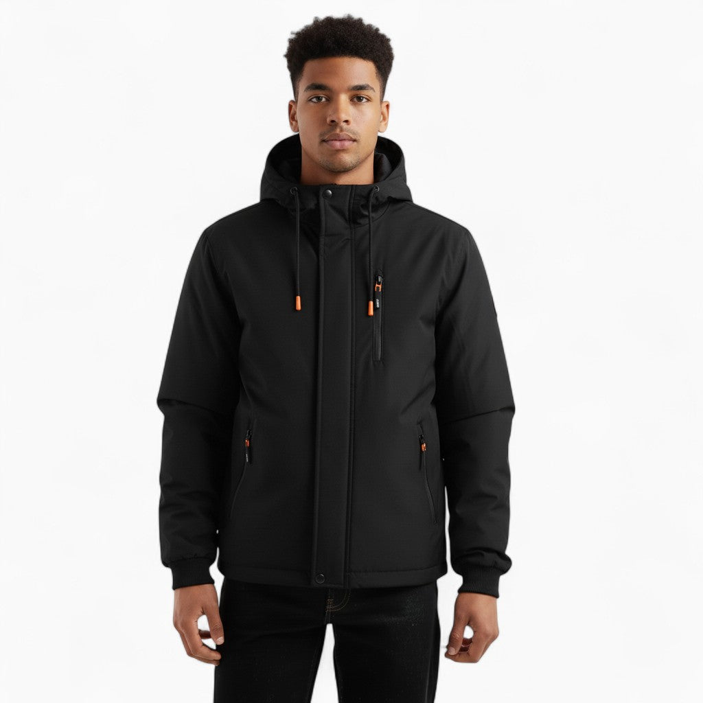 JASPER Hooded Jacket Zipper Detail