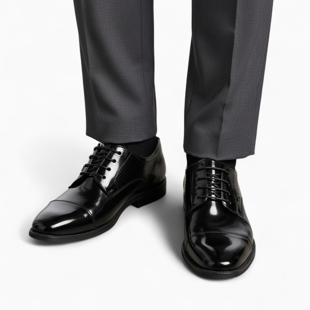 ALDERIC Patent Leather Oxford Shoes