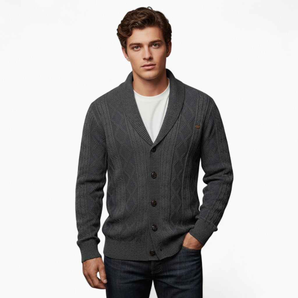 OSCAR V-neck Knit Cardigan