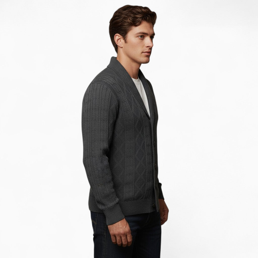 OSCAR V-neck Knit Cardigan