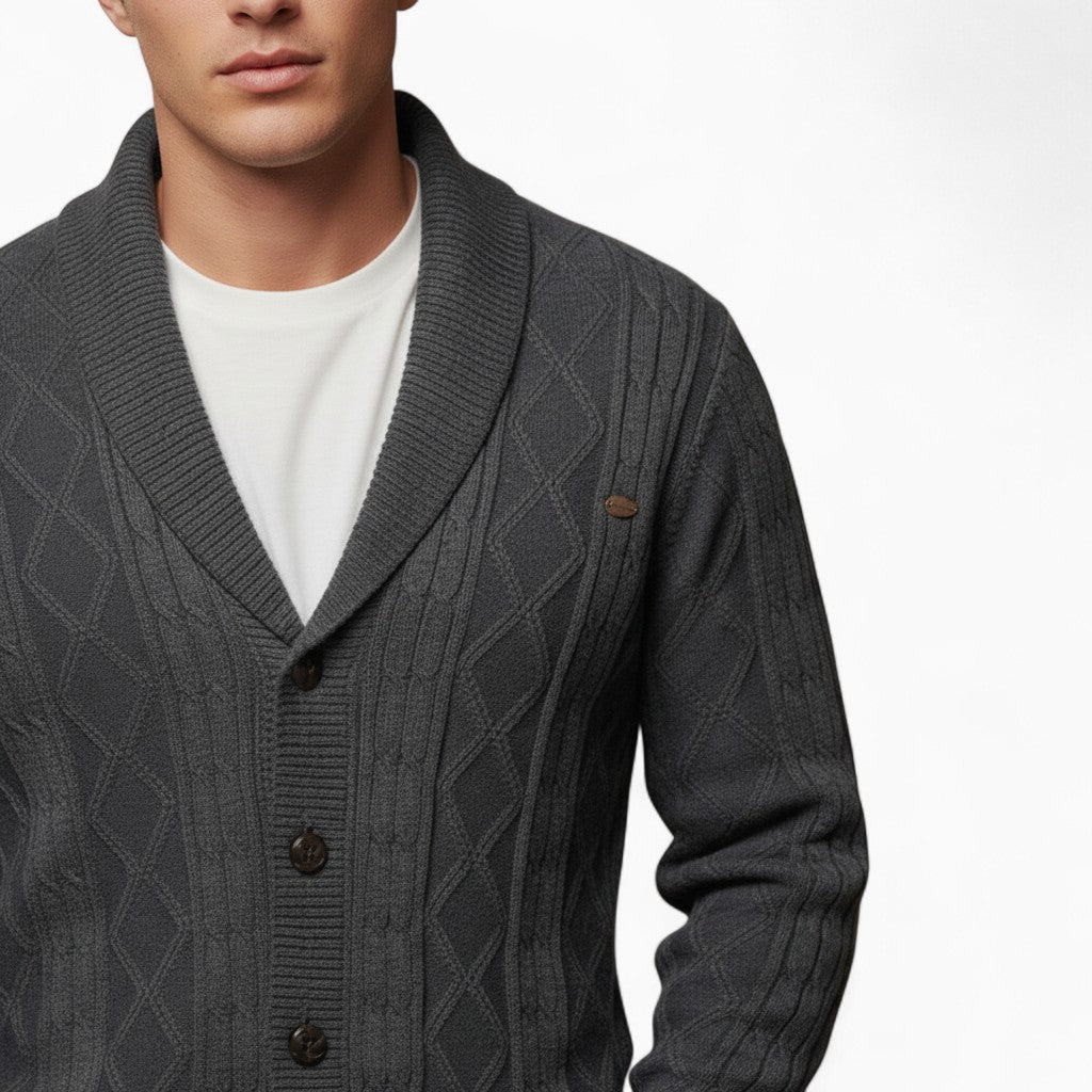 OSCAR V-neck Knit Cardigan