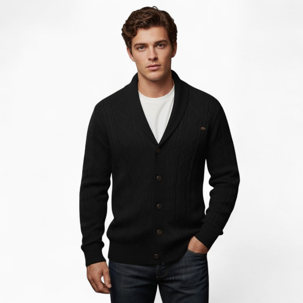 OSCAR V-neck Knit Cardigan