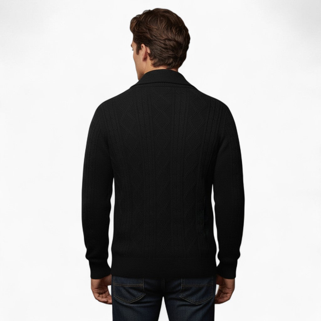 OSCAR V-neck Knit Cardigan