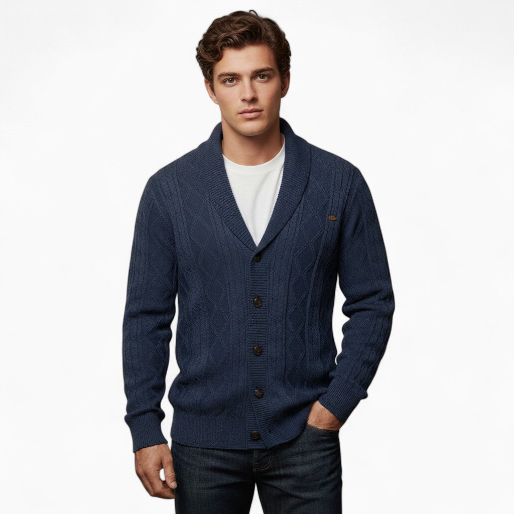OSCAR V-neck Knit Cardigan