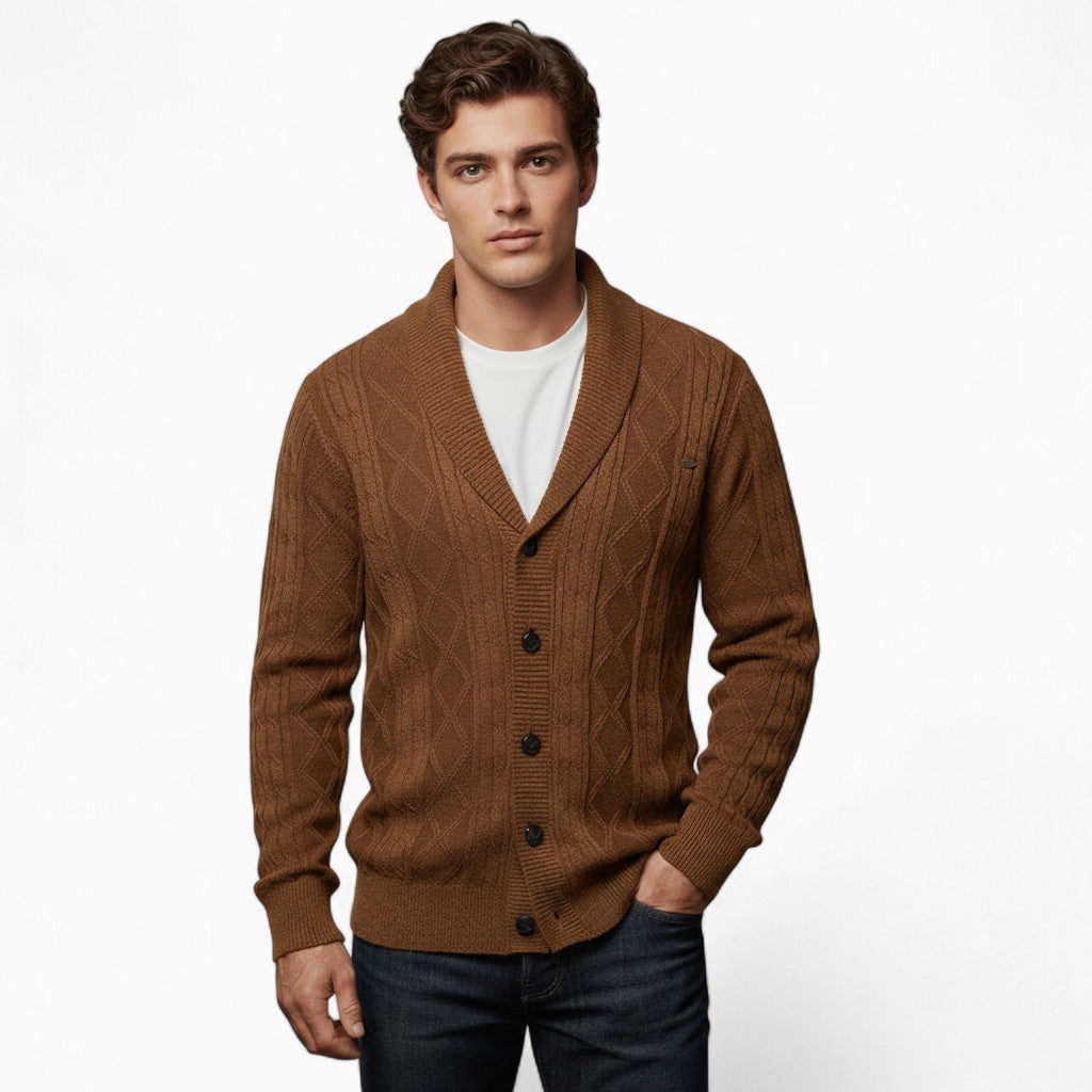 OSCAR V-neck Knit Cardigan