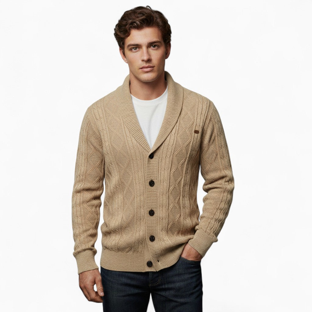 OSCAR V-neck Knit Cardigan
