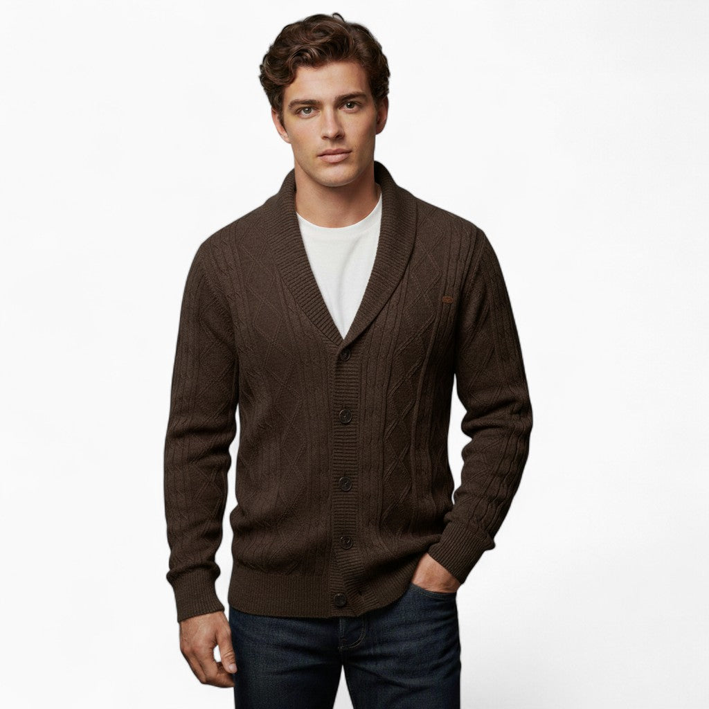 OSCAR V-neck Knit Cardigan
