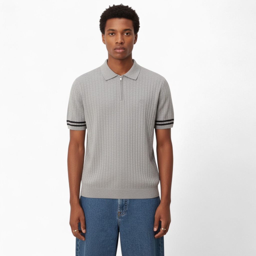 MILTON Breathable Zip-up Polo