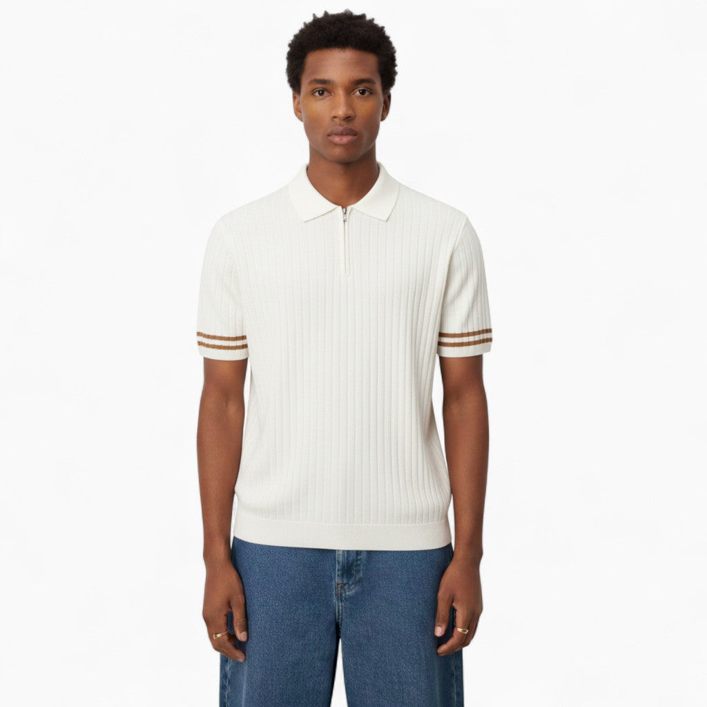 MILTON Breathable Zip-up Polo