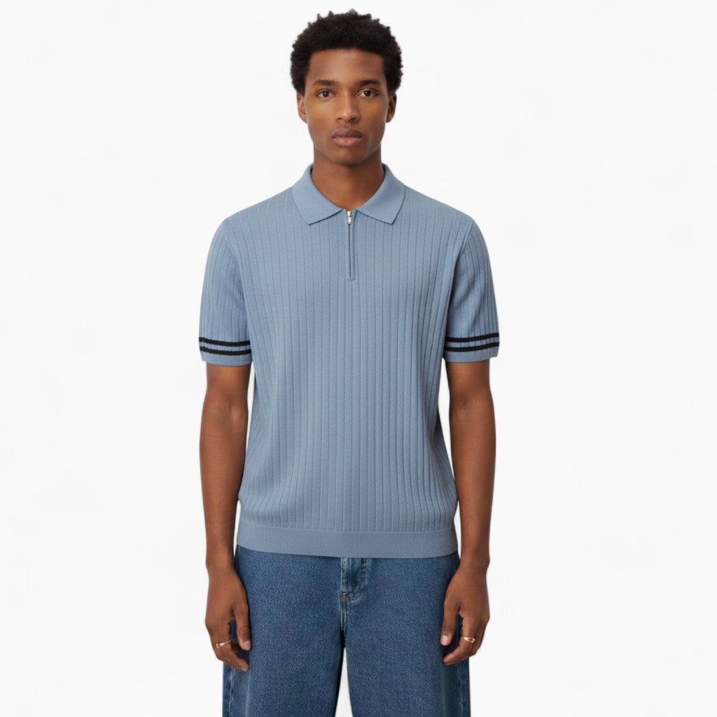 MILTON Breathable Zip-up Polo