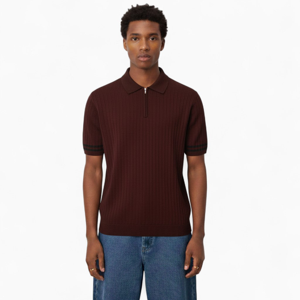 MILTON Breathable Zip-up Polo