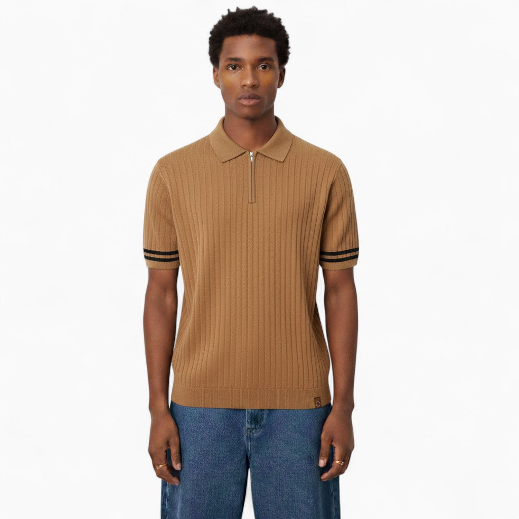 MILTON Breathable Zip-up Polo