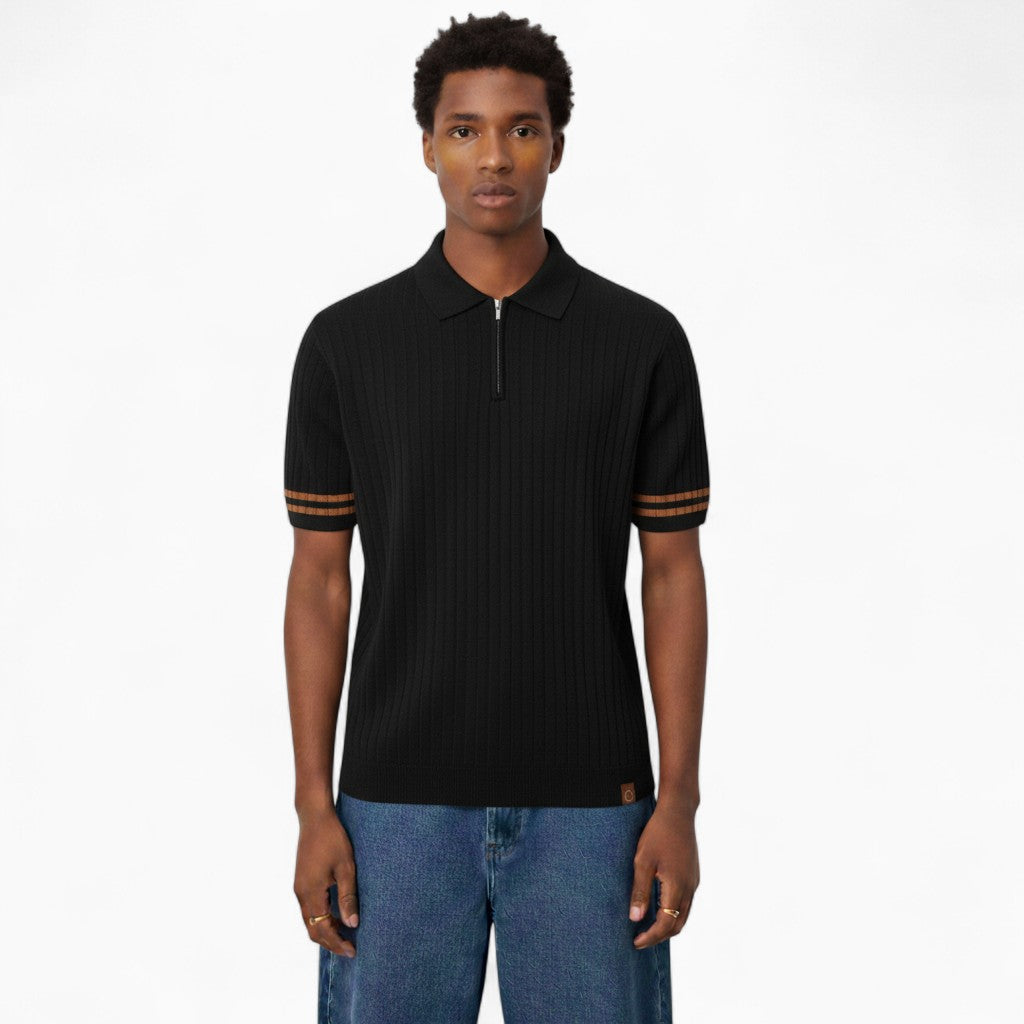 MILTON Breathable Zip-up Polo