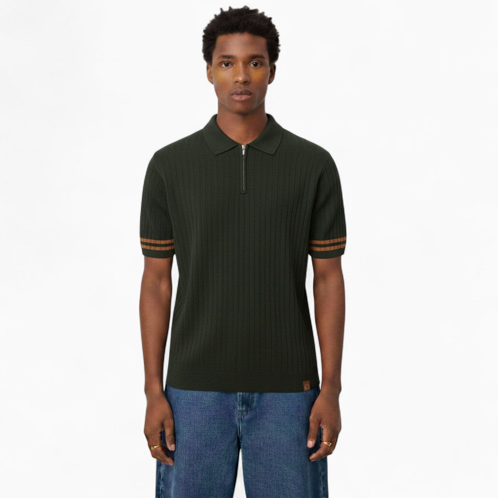 MILTON Breathable Zip-up Polo