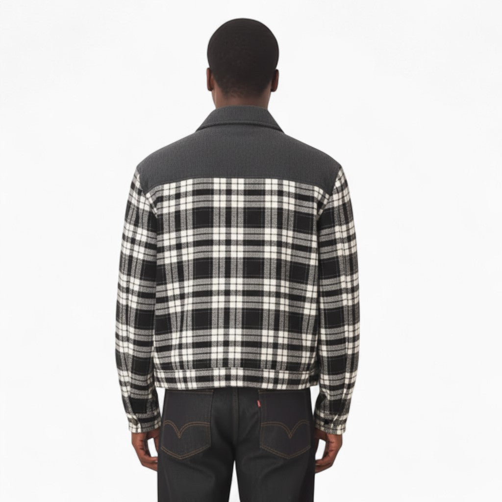 EDWARD Plaid Cotton Jacket with Pockets