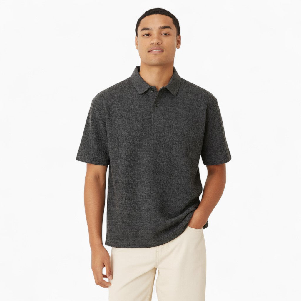GORDON Casual Plaid Polo Shirt