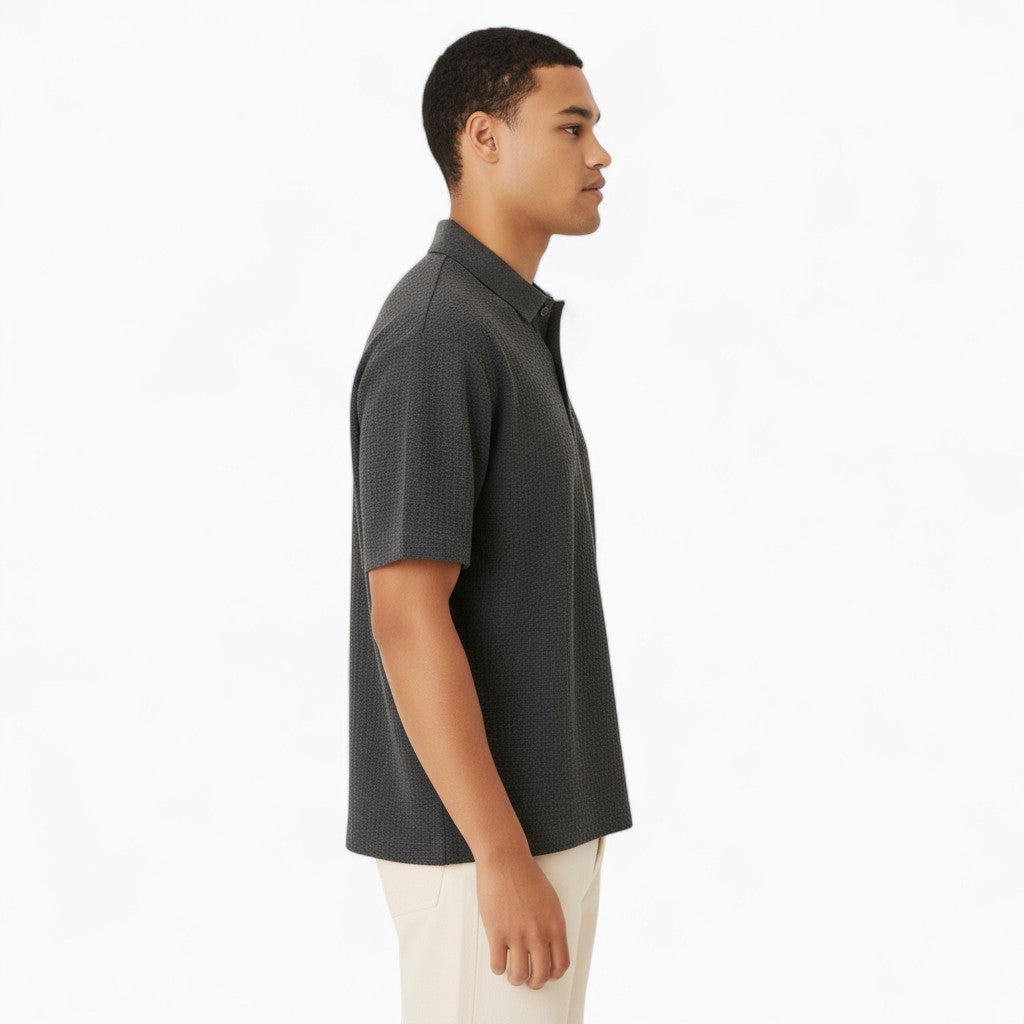 GORDON Casual Plaid Polo Shirt