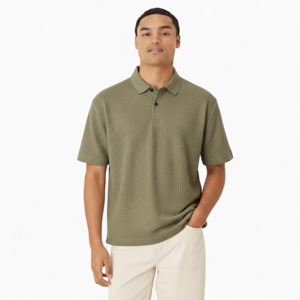 GORDON Casual Plaid Polo Shirt