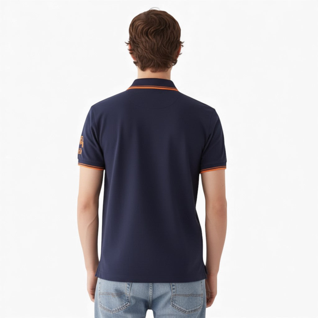 WALLACE Casual Embroidered Polo Shirt
