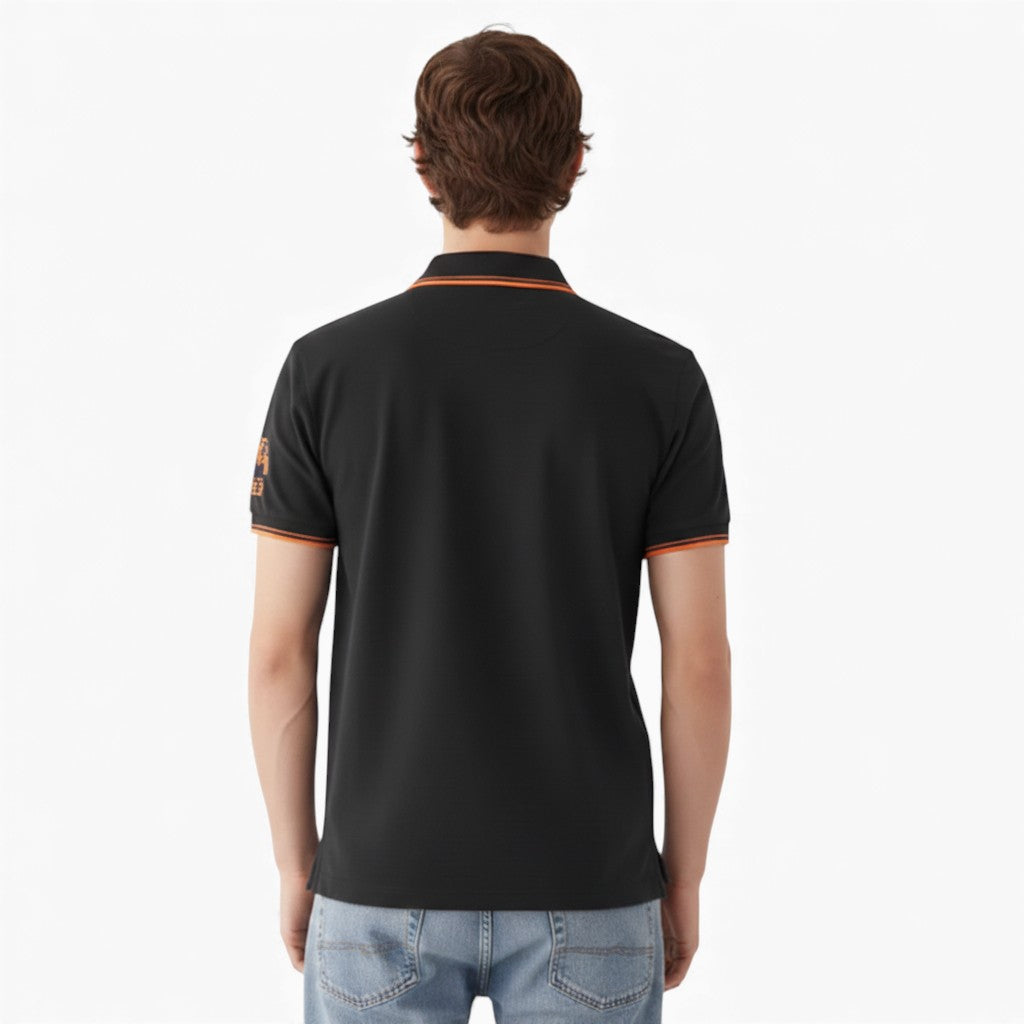 WALLACE Casual Embroidered Polo Shirt