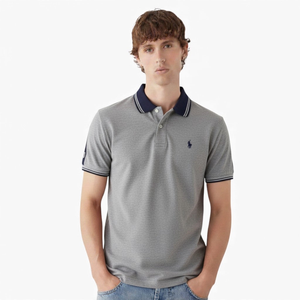 WALLACE Casual Embroidered Polo Shirt