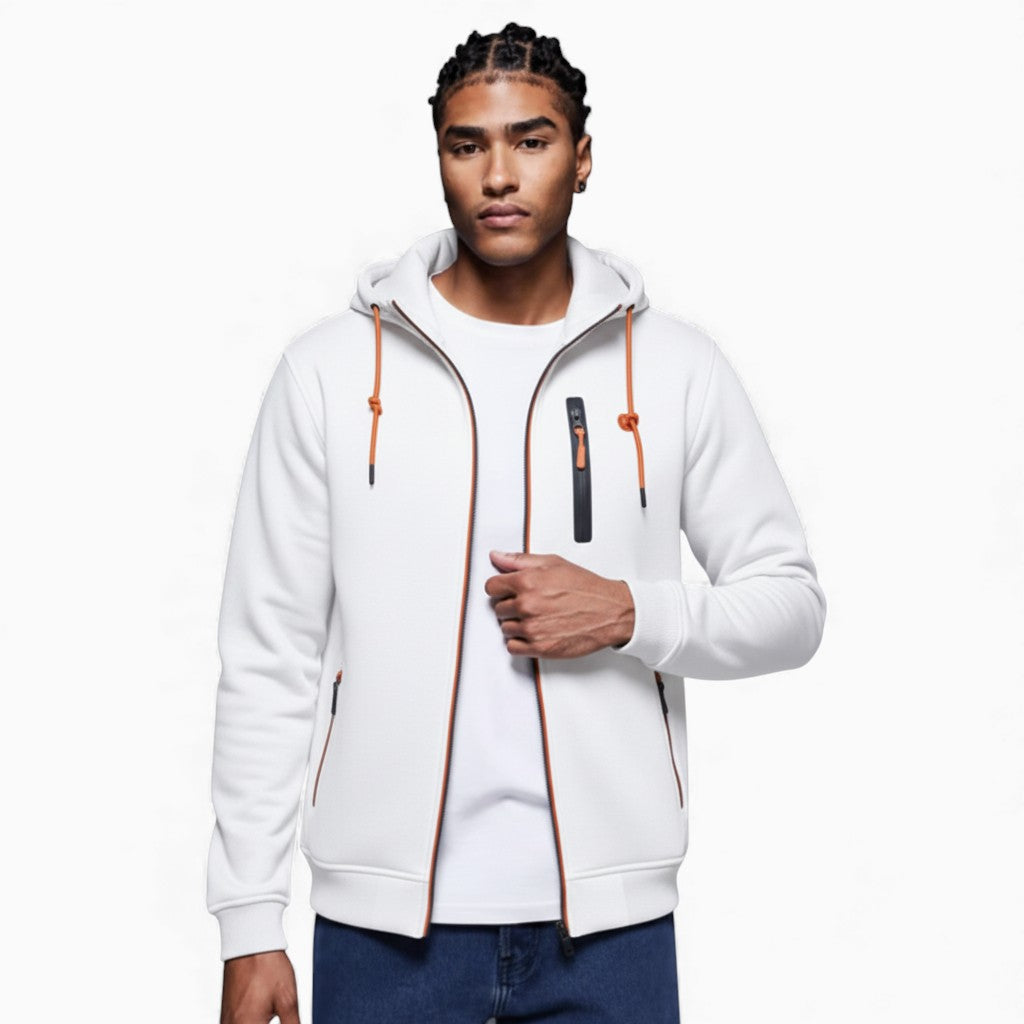 BYRON Casual Hoodie Full-Zip Regular Fit