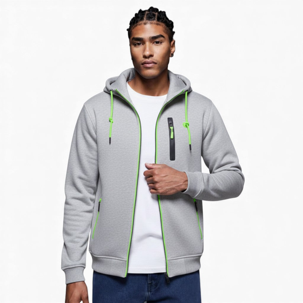 BYRON Casual Hoodie Full-Zip Regular Fit