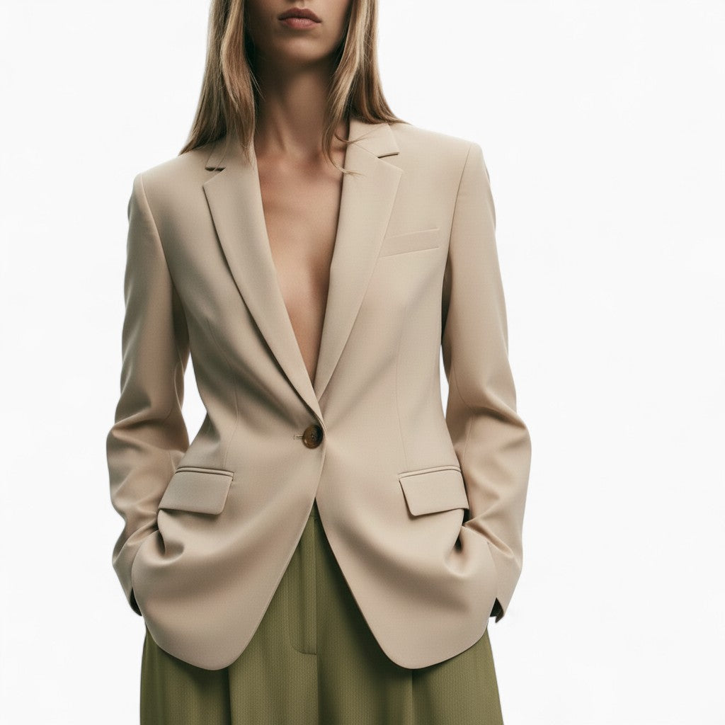 OLIVIA Casual Solid Blazer
