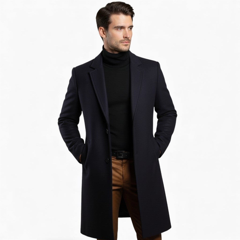JEFFREY Slim Fit Wool Coat