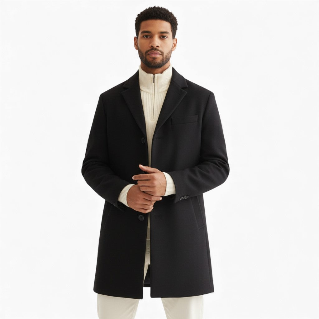 MANOA Wool Single-Breasted Coat