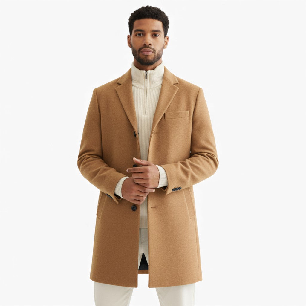 MANOA Wool Single-Breasted Coat
