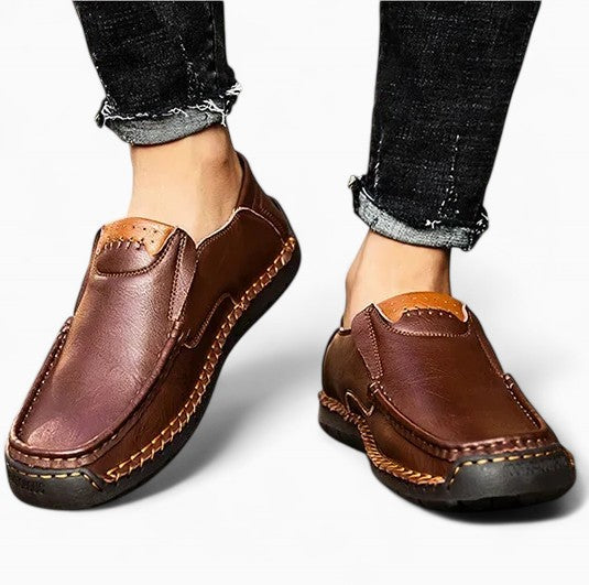 LUCAS Breathable Leather Loafers