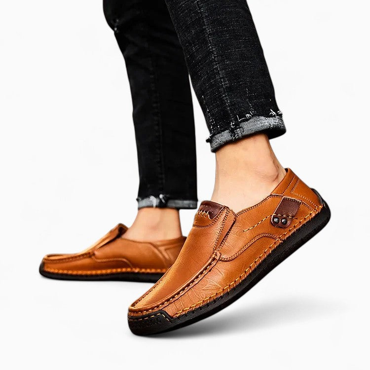 LUCAS Breathable Leather Loafers