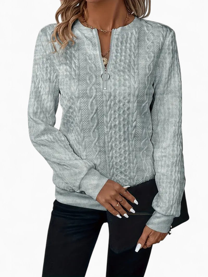 SOPHIE Casual Geometric Knit Sweater