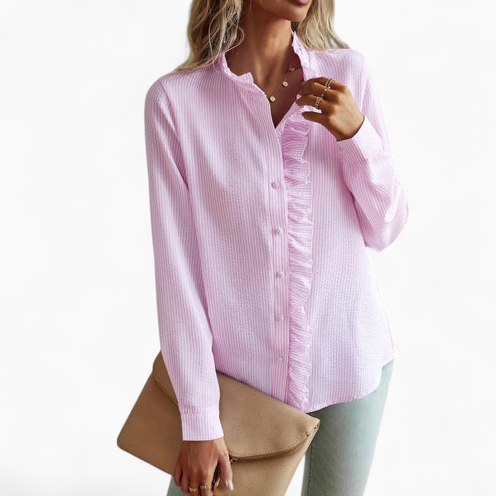 AURORA Ruffle Buttoned Shirt