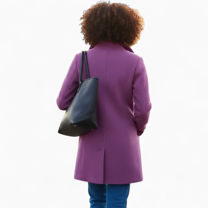 SOPHIE Wool Button-Front Coat