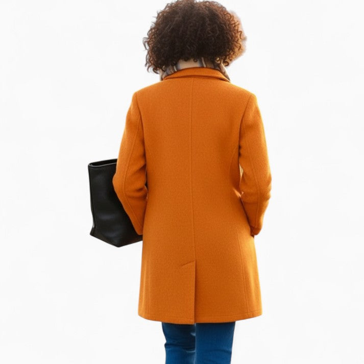 SOPHIE Wool Button-Front Coat