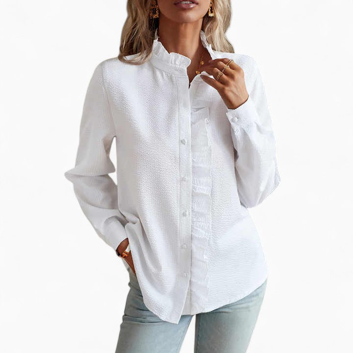 AURORA Ruffle Buttoned Shirt